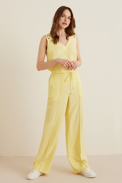 Naramaxx Wide Leg Lace-up Trousers