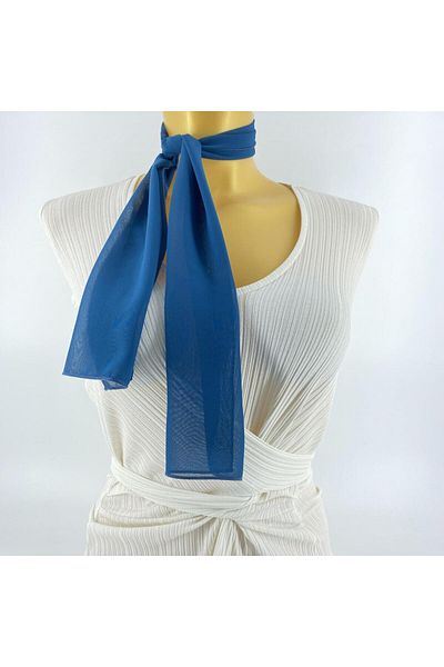 Tedz Collection PAREDORA Ocean Blue Short Scarf