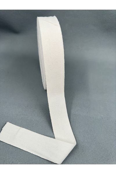 paşateks since 1995 şekil Panglică gorgren bumbac 3 cm-5 metri-albă