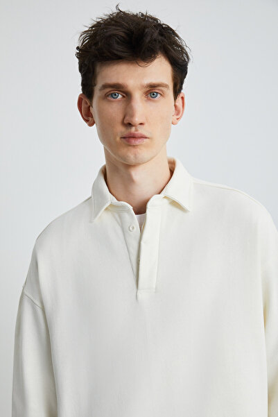 GRIMELANGE Ανδρικό φούτερ βανίλιας BERNY