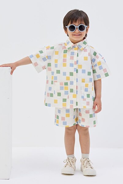 Tics Poplin Patterned Set