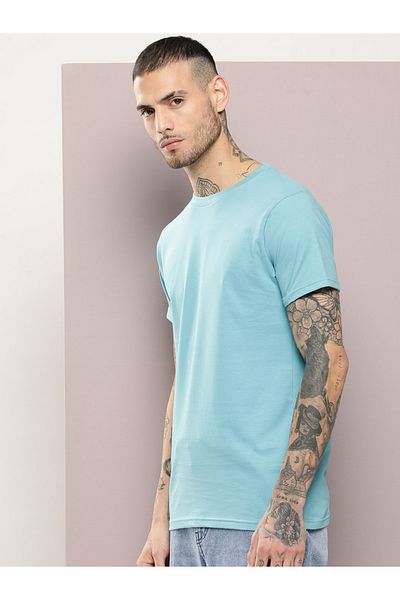 Dillinger By Styli Plain Cotton Regular Fit T-Shirt