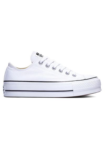 converse Dámské bílé boty na platformě Chuck Taylor All Star Canvas 560251 c