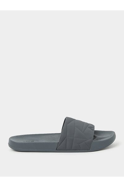 Styli Textured Open Toe Slip On Slides