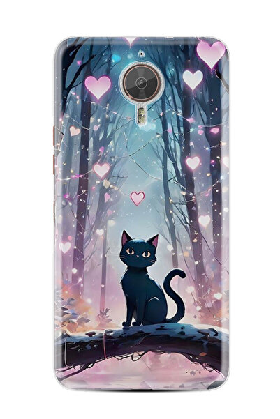 General Mobile GM5 Plus Kılıf HD Resim Baskılı Love Cats Tree StKd -050