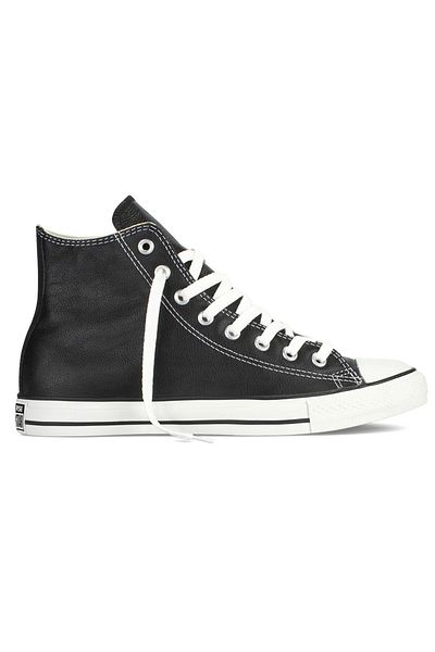 converse Unisex černé kožené tenisky Chuck Taylor All Star - 132170 C