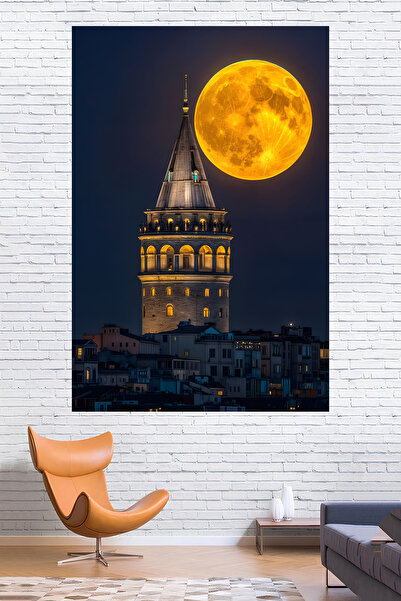 Vendini Galata Kulesi Duvar Örtüsü Duvar Halısı Wall Tapestry