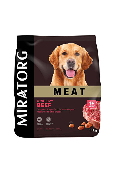Miratorg طعام جاف من اللحوم مع لحم البقر العصير للكلاب من السلالات المتوسطة و...