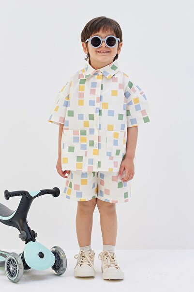 Tics Poplin Patterned Set