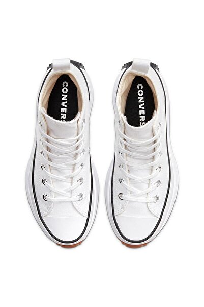 Converse Run Star Hike Canvas Platform Kadın Beyaz Sneaker Ayakkabı 166799C
