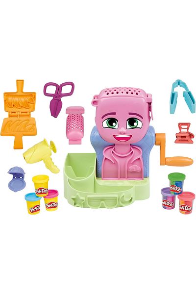 TOYFEST مجموعة صلصال صالون تصفيف الشعر الملونة
