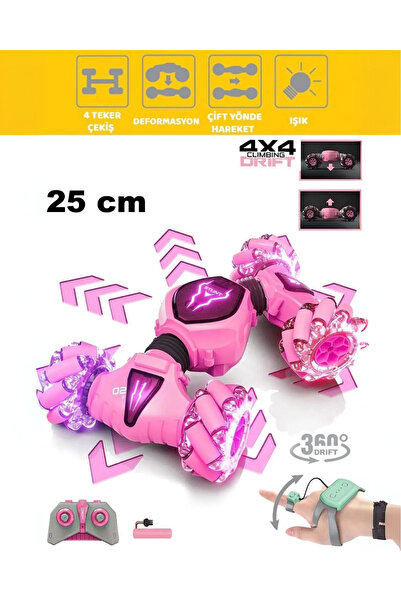 TUENGİ STORE Şarjlı El Sensörlü Akrobat Araba Bilekten Kontrollü Uzaktan Kuma...