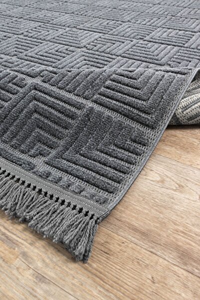 Colore Home Liya Iskandinav Bukle Halı Salon Oturma Odası Yatak Odası Koridor Halısı Yolluk Antrasit Halı