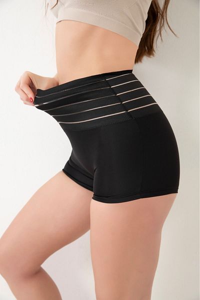 MİSTİRİK Cagno Model - Large Size Recovery Corset Boxer, Black Color