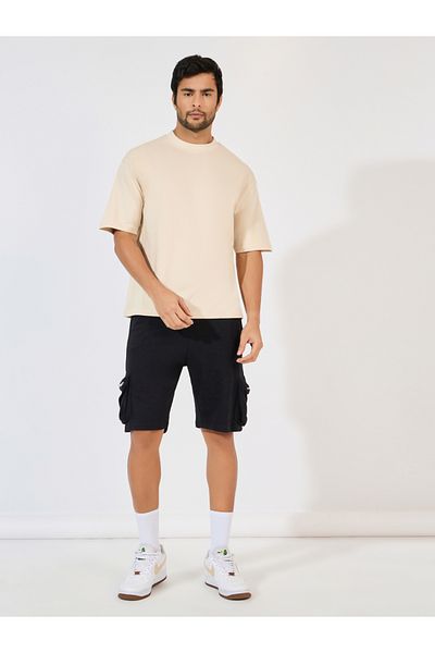 Styli Mock Neck Oversized T-Shirt
