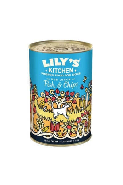 Lily's Kitchen طعام الكلاب الرطب بنكهة السمك والبطاطا - 400 جرام