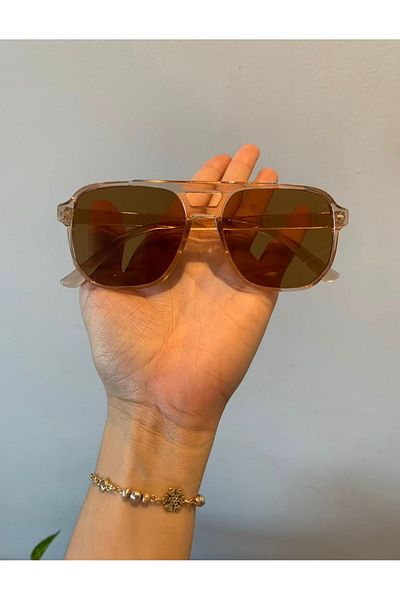 fethi mekik Rectangular Model Sunglasses with Uv400 Protection