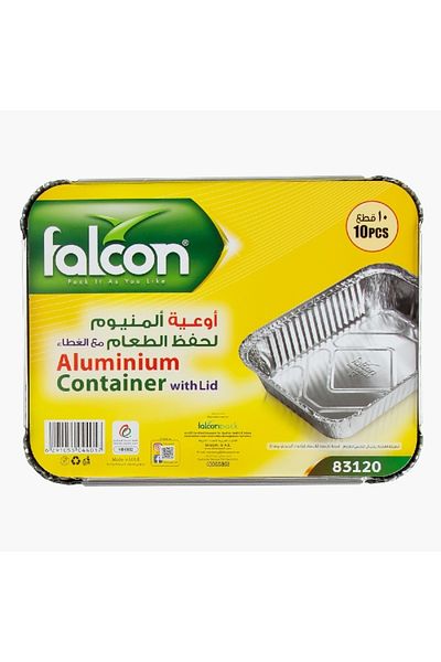 Falcon 10-Piece Aluminium Container with Lid Set