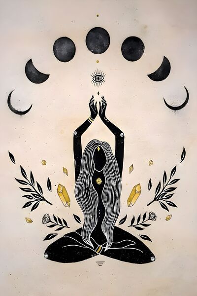 Vendini Bohem Sanat Yoga Duvar Örtüsü Duvar Halısı Wall Tapestry