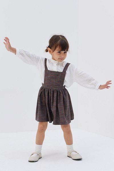 Tics Navy Blue Gingham Gilet - Comfortable Cut