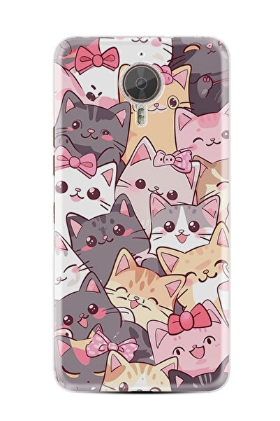 General Mobile GM5 Plus Kılıf HD Resim Baskılı Harika Kediler StKd -077