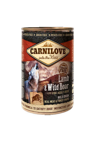 Carnilove Yetişkin Köpekler İçin Kuzu & Yaban Domuzu Yaş Maması - 400G