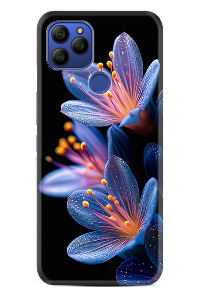 General Mobile GM 21 Kılıf HD Resim Baskılı Rekli Çiçekler StKd -015