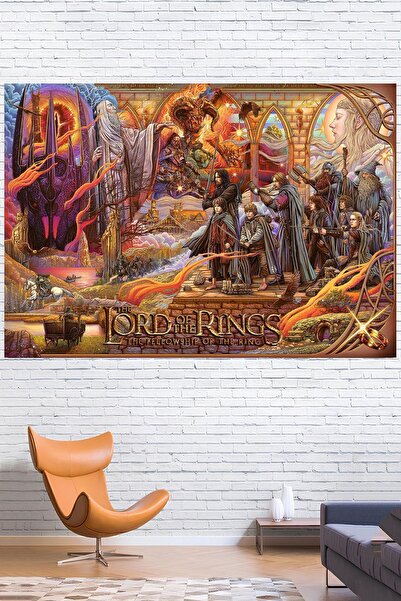 Vendini سيد الخواتم أخت الخاتم غطاء الحائط سجادة الحائط Tapestry