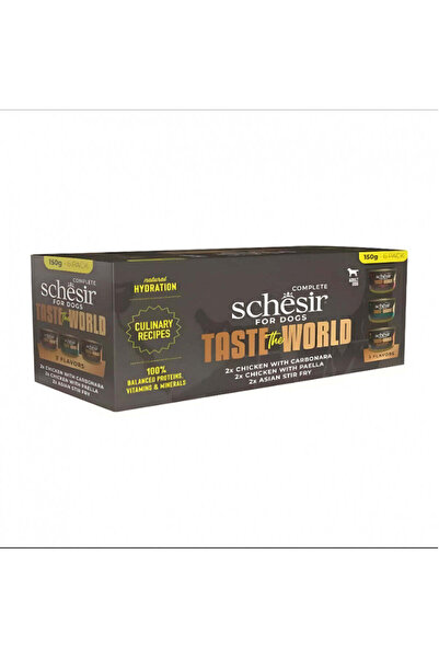 Schesir Taste The World Dog Wholefood Variety Pack 6x150g