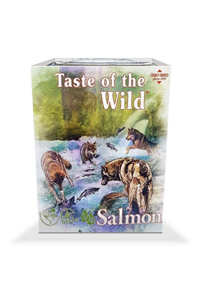 Taste of the Wild طعام الكلاب الرطب مع سمك السلمون والفواكه والخضروات 390 جرام