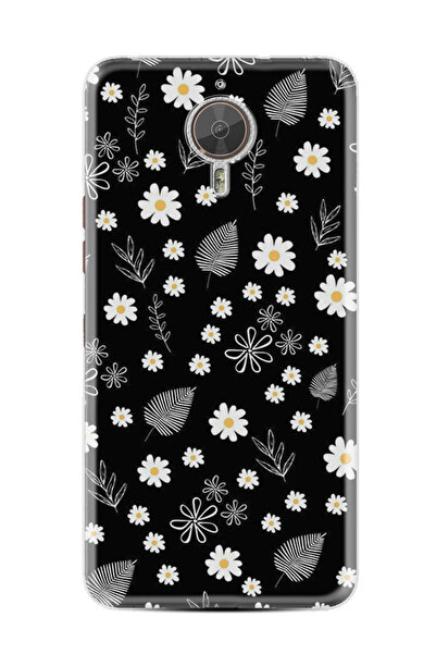 General Mobile GM5 Plus Kılıf HD Resim Baskılı Papatyalar ve Yaprak StKd -078