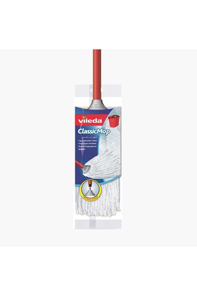 Vileda Classic Mop with Stick - 30x10x146 cm