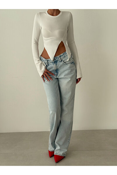 Friday Mood Γυναικεία ασύμμετρη ισπανική μπλούζα