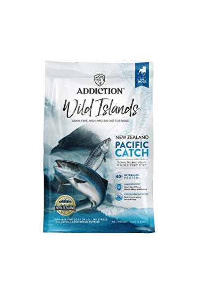 Addiction طعام الكلاب الجاف Wild Islands Pacific Catch - 4 رطل