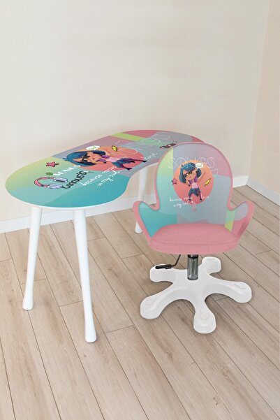 Popcorn Kids Dabbıng Çalışma Masa Seti Kollu Sandalyesi (8-14 YAŞ)