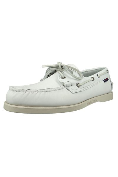 Sebago 7000H00 911 Docksides Portland Herren Bootsschuhe Weiß Weiss