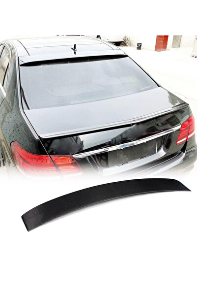 Harphour Mercedes W212 (2009-2015) E Class Uyumlu Cam Üstü Spoiler Parlak Siy...