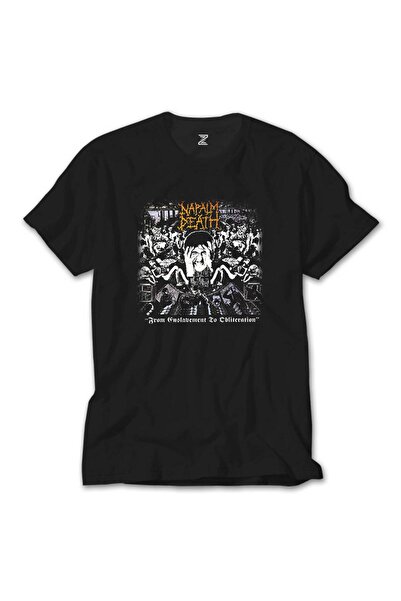 CrowsGate Tricou pentru copii Napalm Death From Enslav, negru, 13-14 ani