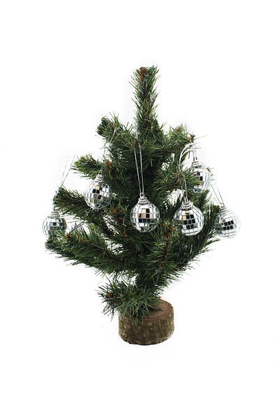Lora Wedding 3cm Acrylic Shiny Silver Disco Ball 6 Pcs