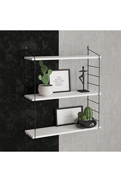 DECORMET Armoni Raf Seti 3 Raflı 200X720 Beyaz 015 0010 085 020 50