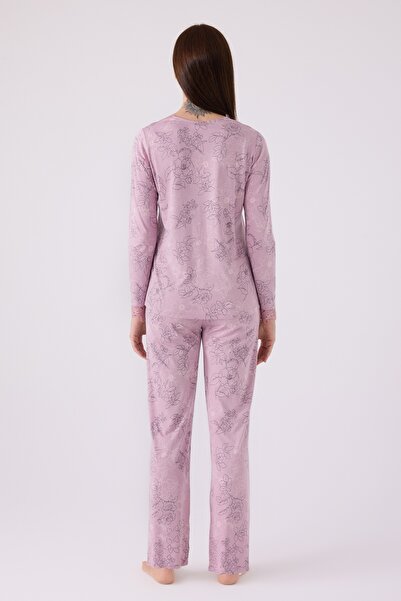 Pierre Cardin İkili Pijama Takım Açık Gül Kurusu - Süprem - 2li Takım