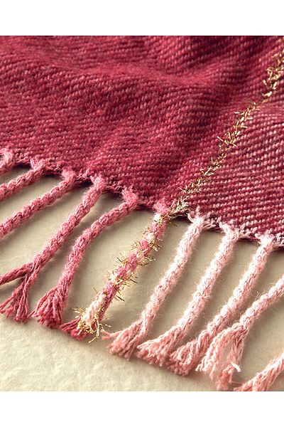 English Home Pink Blanket - Viva Glitter Cotton Double