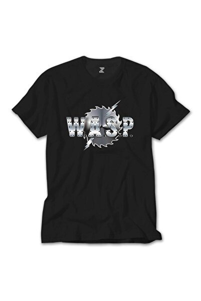 Lunas Glow Tricou negru cu logo WASP