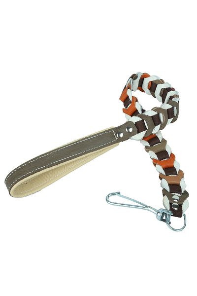 Petcibaba Leather Knitted Dog Walking Strap