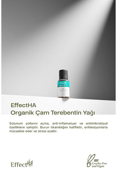 EffectHA Organic Pine Turpentine Oil 100% Pure Natural and Additive-Free Essential Oil 10ml