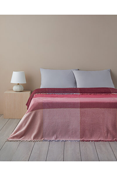 English Home Pink Blanket - Viva Glitter Cotton Double