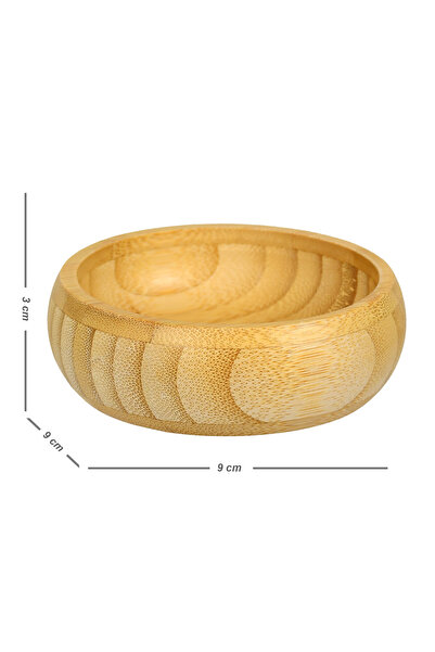 Bliss Set of 3 Bamboo Round Snack Bowl