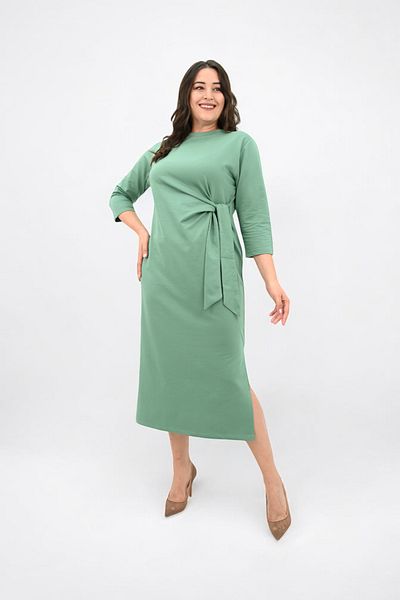 Koza Butik Γυναικείο φόρεμα με δέσιμο στη μέση με λεπτομέρειες 5274-25