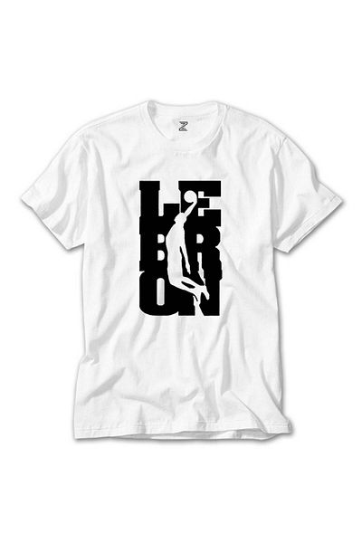 CrowsGate Lebron J. Slam Dunk White T-Shirt