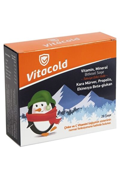 Vitacold Bitkisel Vitamin C Çinko Karamürver Ve Mineral 20 Saşe